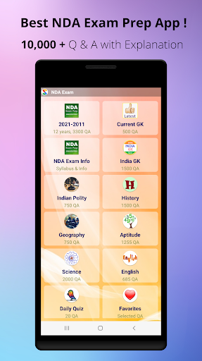 Android application NDA Exam Prep screenshort