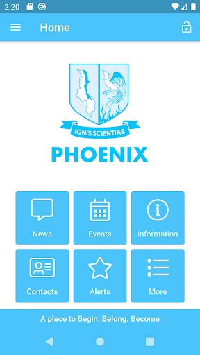 Android application Phoenix School screenshort