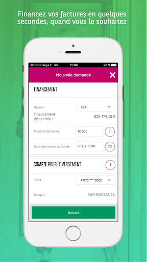 MyView de BNP Paribas Factor Screen 2