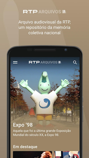 Android application RTP Arquivos screenshort