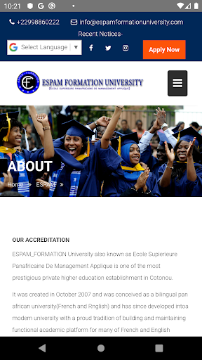 ESPAM FORMATION UNIVERSITY Screen 2