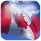 3D Canada Flag icon