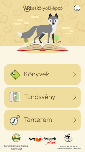 Android application fARkaskölyökképző screenshort