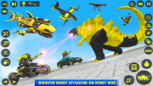 Captura 30 Army Tank Robot Car Games: android