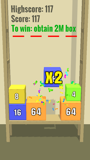 Chain 2048 Falling Boxes Screen 2
