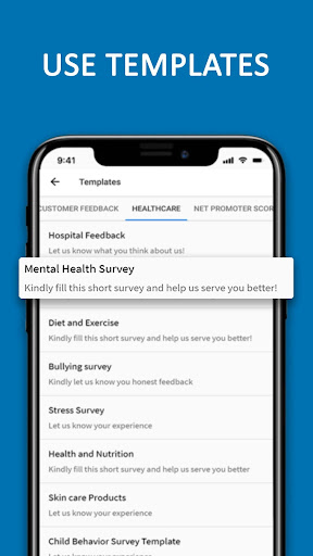 Android application Survey Maker screenshort
