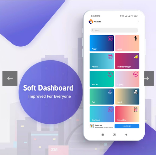Android application Quotes screenshort