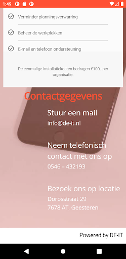 Android application 365 Agenda screenshort