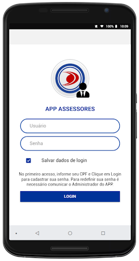 Android application APP Assessores screenshort