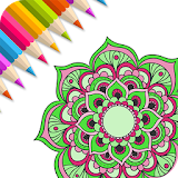 Flowers Mandala Coloring Book icon