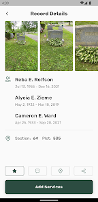 Screenshot 3 Woodlawn Cemetery android