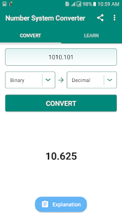 Number System: Learn & Convert with Details Screenshot