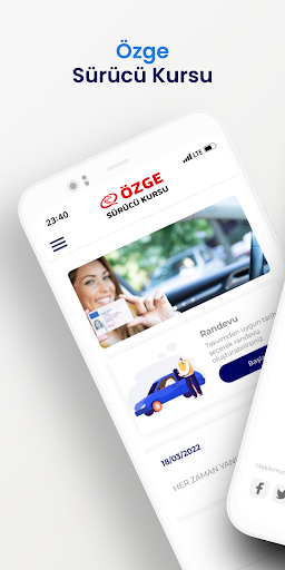 Android application Özge Sürücü Kursu screenshort