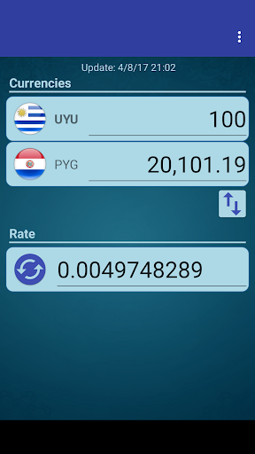 Android application UYU Peso x Paraguay Guarani screenshort