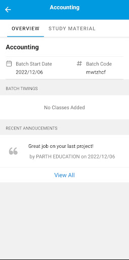 Android application Parth Education screenshort