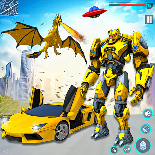 Flying Car Robot Hero Games 1.6 Icon