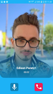 Edison Peretz Video Call and Fake Chat 1.3 APK screenshots 1