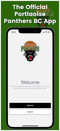 Android application Portlaoise Panthers BC screenshort