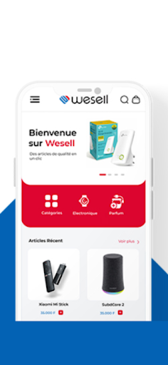 Android application Wesell Africa screenshort
