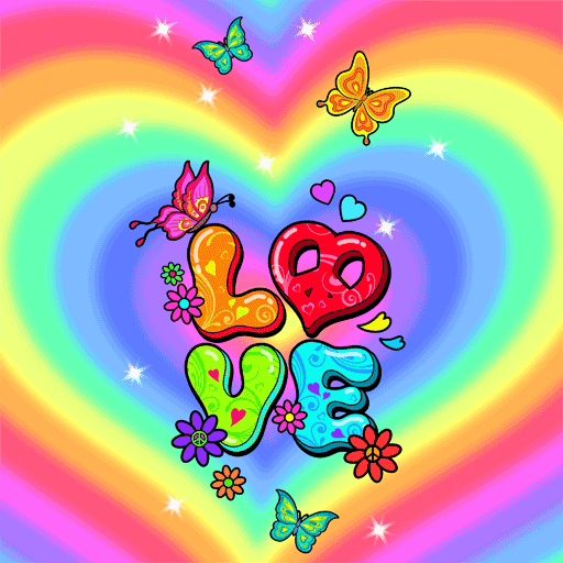Lovely Peace Heart - Wallpaper logo