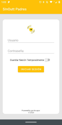 Android application SInOutt Tutores screenshort
