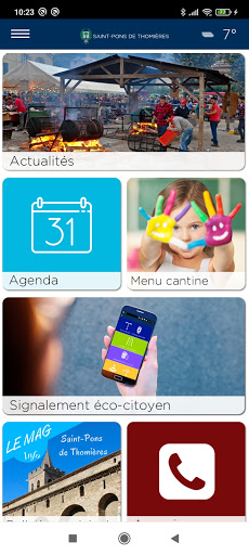 Android application Saint-Pons de Thomières screenshort