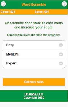Word Scramble Game - Screenshot 1