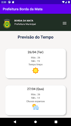 Prefeitura Borda da Mata Screen 2