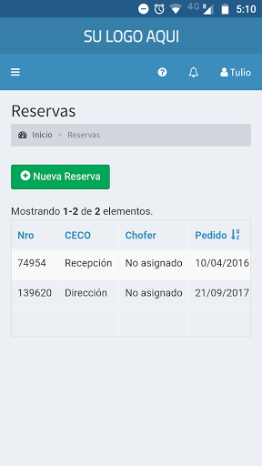 Karbooking Screen 2