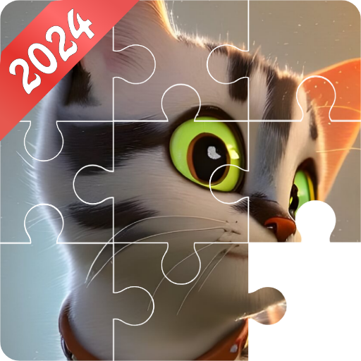 Jigsaw magic: puzzle game logo