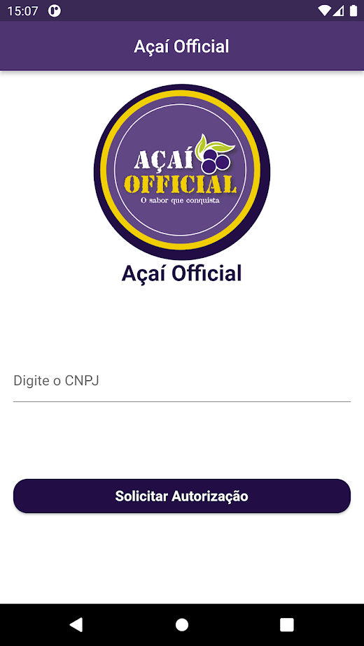 Android application Franquias Açaí Official screenshot