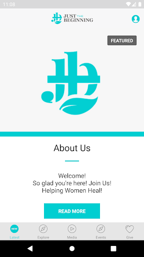 Android application Just The Beginning screenshort