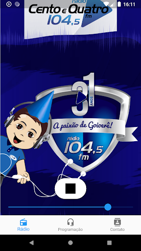 Android application Rádio 104 FM Goioerê screenshort
