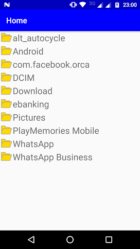 Android application File Manager screenshort