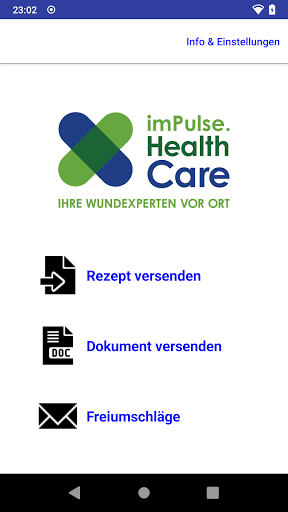 Android application imPulse. Direkt screenshort