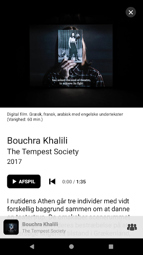 Android application Kunsthal Charlottenborg screenshort