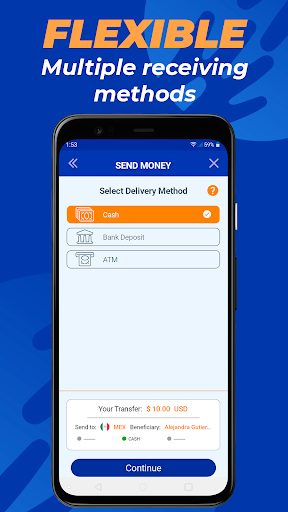 Envios.com Money Transfer Screen 2