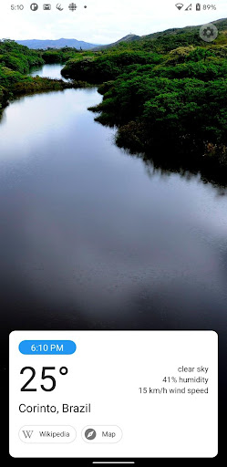 Android application Elsewhere: the other weather screenshort