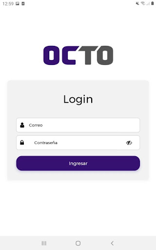 Android application Autorizaciones OCTO screenshort