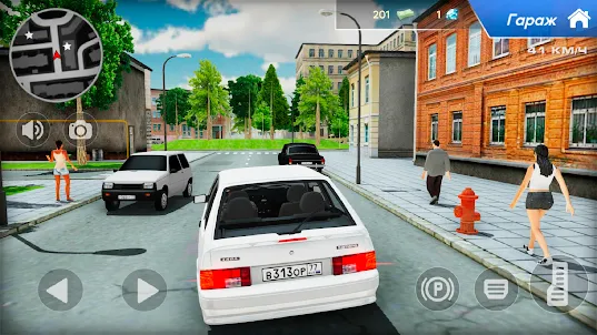 Lada 2113 Russian City Driving