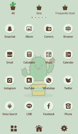 Cutie Cacti Theme +HOME Screen 3