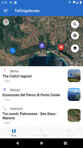 Android application Tellingstones screenshort