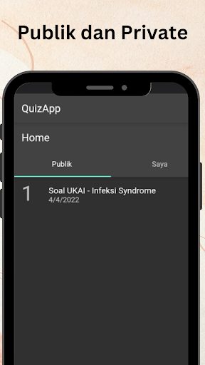 Android application QuizApp: Aplikasi Latihan Soal screenshort