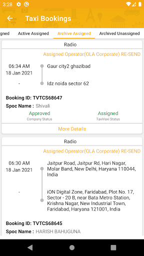 Taxivaxi Agent Screen 2
