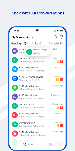Android application Acquire Agent CX screenshort