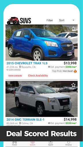 Used Car Search Screen 3