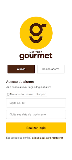 Android application Instituto Gourmet - Franquias screenshort