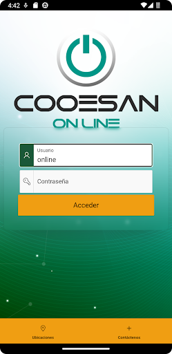Android application Cooesan En Linea screenshort