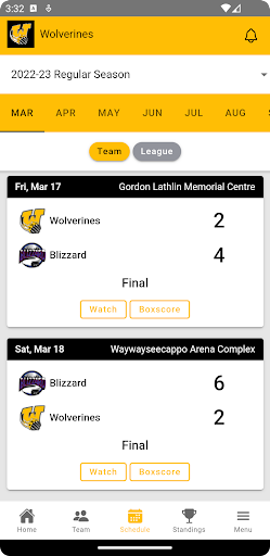 Waywayseecappo Wolverines Screen 3