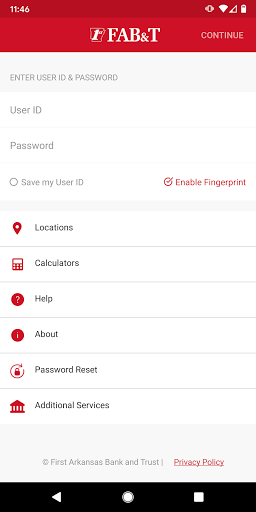 Android application FAB&T Mobile screenshort